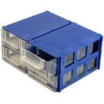 40x90x140 (ВхШхГ) blue, Ячейка наборная 40x90x140 (ВхШхГ) синяя, материал HDPE