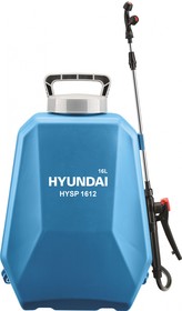 Фото 1/10 Опрыскиватель Hyundai HYSP 1612, аккумуляторный, ранцевый, 16л, голубой/серый