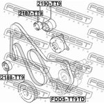 2187-TT9, Ролик натяжной приводного ремня