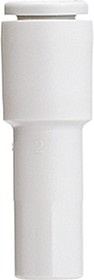 KQ2R23-04A, KQ2 Series Straight Tube-to-Tube Adaptor, Push In 3.2 mm to Push In 4 mm, Tube-to-Tube Connection Style