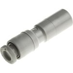 KQ2R04-08A, KQ2 Series Straight Tube-to-Tube Adaptor, Push In 4 mm to Push In 8 ...