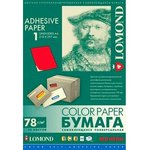 Самоклеящаяся неоновая бумага Lomond для этикеток, красный , A4, (210 x 297 мм) ...