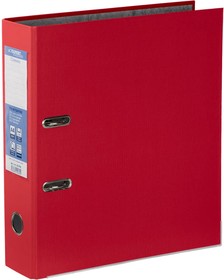 Папка-регистратор PVC, 80 мм 10 A4 арочный механизм красный уп. 10шт. 608640