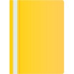 Папка-скоросшиватель Buro -PSE20BU/YEL A4 прозрач.верх.лист пластик желтый 0.11/0.13