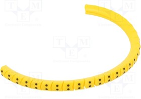 PA-02003PV40.:, Маркер для проводов и кабеля; Маркировка: : ; 1,3-3мм; ПВХ; желтый
