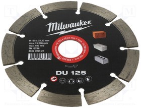 4932399522, Cutting diamond wheel; O: 125mm; Ohole: 22.2mm; Disc thick: 2.3mm