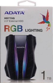 Фото 1/10 AHD770G-1TU32G1-CBK, Внешний жесткий диск 1TB A-DATA HD770G, 2,5" , USB 3.2, противоударный, водонепроницаемый, черный