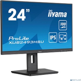 Фото 1/10 LCD IIYAMA 23.8" XUB2493HSU-B6 {IPS 1920x1080 100Hz 1ms HDMI DisplayPort USB M/M Pivot HAS}
