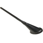 S00201015, Decorative Skyway Antenna Oval Base Black 14.5 cm