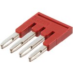 3030132, Plug-in bridge - pitch: 4.2 mm - number of positions: 4 - color: red