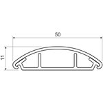 Кабельный канал напольный LO 50_KD