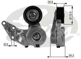 T38208 Ролик натяжной поликлинового ремня VW Phaeton 3.2 V6 02