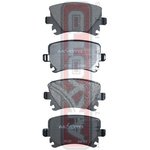 AKD-0349, Колодки тормозные дисковые задние, VW TIGUAN 2007- , TOURAN 2003- , PASSAT 2005- , GOLF IV 2008- , CADDY III 2004- , AUDI A3/A4/A4