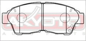Фото 1/2 AKD-1322, Колодки тормозные дисковые передние, TOYOTA CAMRY MCV20/SXV20 1996-2001, TOYOTA CAMRY SV/CV 4# 1991-1998, Caldina 19#,21# 1997-