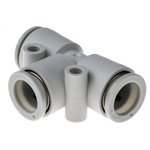 KQ2T12-00A, KQ2 Series Tee Tube-to-Tube Adaptor Push In 12 mm ...