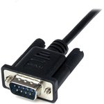 SCNM9FM2MBK, Female 9 Pin D-sub to Male 9 Pin D-sub Serial Cable, 2m PVC