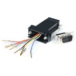 GC98MF, D Sub Adapter Male 9 Way D-Sub to Female RJ45