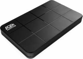 Фото 1/5 Внешний корпус USB 3.0 2.5" SATAIII HDD/SSD, пластик, чёрный, каб USB3.0 A-type-С, 3UB2P1C (BLACK)