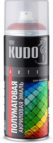 Эмаль KUDO аэрозоль ун. тёмно-серая Satin 520мл RAL7011 KU-ОА7011 (11602952)