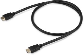 Фото 1/2 Кабель аудио-видео Buro HDMI 2.0, HDMI (m) - HDMI (m) , ver 2.0, 1м, GOLD, черный [bhp hdmi 2.0-1]
