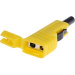 932153103, Yellow Male Banana Plug, 4 mm Connector, Screw Termination, 30A ...