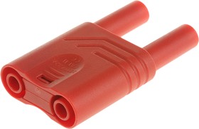 Фото 1/3 932200101, Red Male Banana Plug, 4 mm Connector, 32A, 1000V ac/dc, Nickel Plating