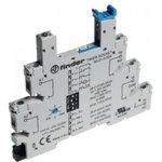 93.21.0.024, 93 5 Pin 12V ac/dc DIN Rail Relay Socket, for use with 34.51 Series ...