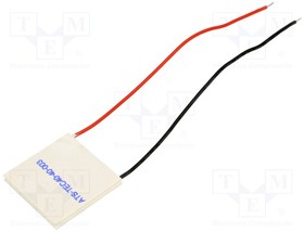 ATS-TEC40-40-003, Thermoelectric Peltier Modules Thermoelectric Module, 40x40x4mm LxWxH, 5A, 15.4Vmax, 46.5W Qmax, 100mm Wire