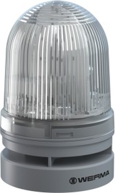 LED signal light with acoustics, Ø 85 mm, 110 dB, 3300 Hz, white, 12-24 V AC/DC, 461 420 70