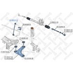 56-00520-SX, 56-00520-SX_тяга стабилизатора переднего!\ Peugeot 206 98  ...