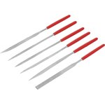 15831, Набор надфилей алмазных, 140 х 50 х 3 мм, 6 шт.