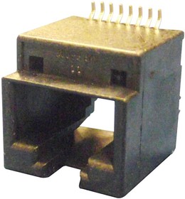 Фото 1/2 95503-6451, Modular Connectors / Ethernet Connectors VERT SMT 4/4 RJ11 SMALL PANEL CUTOUT