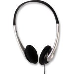 PSG02988, Lightweight Stereo Headphones Silver/Black