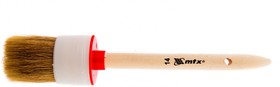 Фото 1/4 82084, Кисть круглая №14 (50 мм), натуральная щетина, деревянная ручка