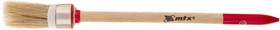 Фото 1/4 82041, Кисть круглая Профи №2 (20 мм), натуральная щетина, деревянная ручка