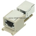 09120032774, Modular Connectors / Ethernet Connectors Han-Brid RJ45 panel feed ...
