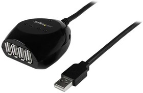 Фото 1/7 USB2EXT4P15M, USB 2.0 Cable, Male USB A to Female USB A x 4 USB Extension Cable, 15m