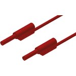 975695701, 2 mm Connector Test Lead, 10A, 1000V ac/dc, Red, 500mm Lead Length