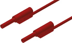 Фото 1/2 975695701, 2 mm Connector Test Lead, 10A, 1000V ac/dc, Red, 500mm Lead Length
