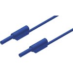 975696702, 2 mm Connector Test Lead, 10A, 1000V ac/dc, Blue, 1m Lead Length
