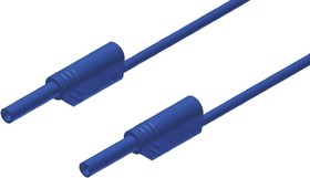 Фото 1/2 975696702, 2 mm Connector Test Lead, 10A, 1000V ac/dc, Blue, 1m Lead Length