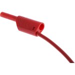 975698701, 2 mm Connector Test Lead, 10A, 1000V ac/dc, Red, 2m Lead Length