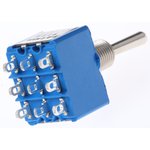5656A, Toggle Switch, Panel Mount, On-On, 3PDT, Solder Terminal