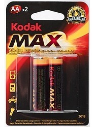 Kodak LR6-2Bl Max Super Alkaline [KAA-2] (40/200/13200) (2 шт. в уп-ке)