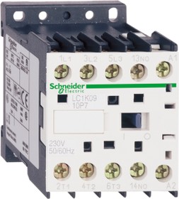 Power contactor, 3 pole, 12 A, 400 V, 3 Form A (N/O), coil 230-240 VAC, screw connection, LC1K1210U7