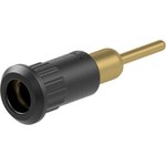 4 mm socket, round plug connection, mounting Ø 8.2 mm, black, 64.3012-21