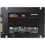 MZ-77E1T0BW, Твердотельный диск 1TB Samsung 870 EVO, V-NAND, 2.5", SATA III ...