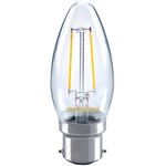 27182, LED Light Bulb, Свечеобразная с Нитью Накаливания, BA22d / BC ...