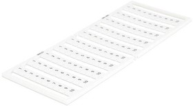Фото 1/4 209-602, WSB marking card - as card - Marked - 1 ... 10 (10x) - not stretchable - Vertical marking - snap-on type - white