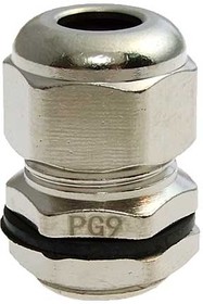 PBA09-08, Кабельный ввод , никелированная латунь